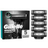 Gillette Mach3 Charcoal náhradné hlavice 5ks