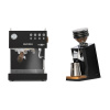 Ascaso Steel DUO PID, Black&Wood + Eureka Mignon Zero 65 Speedy, CR black