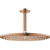 GROHE Rainshower Cosmopolitan EcoJoy horná sprcha 1jet, priemer 310 mm, s prívodom zo stropu 142 mm, kartáčovaný Warm Sunset, 26067DL0