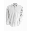 KARIBAN VINTAGE K537 / Pánska košeľa s dlhým rukávom v nežehlivej úprave - white XL