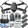 SET DRON S KAMEROU E88 PRO EVO 3 Wifi batérie pre deti LED ODOLNÝ