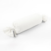 Biante Zamatový vankúš valec bonbon Velvet Brick SVB-202 Smotanovo biely 15x40 cm