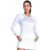Dámske trička (dlhý rukáv) Lucky in Love Got The Blues Blue Streak Long Sleeve - Biely (L)