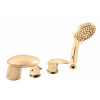 DUNAJ - 4-otvorová vaňová batéria, vodopád, zlatý lesk D471.0PZ, RAV Slezák Farba: GOLD - lesklý, Rozmer: 1/2