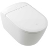 VILLEROY & BOCH ViClean Supreo Select závesná sprchová toaleta, TwistFlush, 384 x 612 mm, biela alpská, s povrchom CeramicPlus, V16EN3R1
