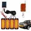4x výstražné stroboskopické svetlá pomocné odťahovka 12 LED 12V 24V