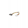LANBERG Molex (F) na SATA (M) kabel 15cm (CA-SAHD-10CU-0015)