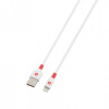 Nabíjací kábel USB-A/Lightning (Apple), 2 m, SKROSS, biely