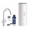 Grohe Red - Drezová batéria Duo s ohrevom vody a filtráciou, zásobník L, chróm 30079001