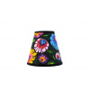Lampové tienidlo - PVC Folk PVC Lampshade Black 22x34x26 cm (PVC Folk PVC Lampshade Black 22x34x26 cm)