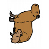 CUKROVÁ TLAČ jedlý obrázok na tortu Cukrová hmota Kapybara #19 + MENO