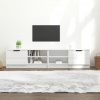 zahrada-XL TV stolíky 2 ks lesklé biele 80x35x36,5cm spracované drevo 811479