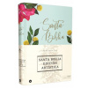 Reina Valera 1960 Santa Biblia Edicion Artistica, Tapa Dura/Tela, Floral, Canto con Diseno, Letra Roja