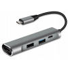 USB-C rozbočovač adaptér HDMI USB 3.0 PD MacBook M1 4v1