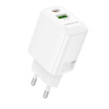 Adaptér Borofone BN27 Fuente s funkciou rýchleho nabíjania 20W Dual white