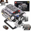 KONŠTRUKČNÉ KOCKY MOTOR V8 ENGINE 487EL VZDELÁVACIE HRAČKY