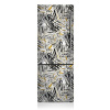 Dekoratívne magnety na chladničku Čierne listy 60x180 cm