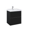Elita Look, skrinka pod umývadlo 60x45x64 mm 2S PDW, čierna matná, ELT-168105