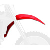 POLIS PLASTIC FRONT FENDER, RED/RED