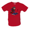 Tričko s potlačou CZECH HOCKEY dětské Červená 110 cm/4 roky