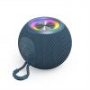 Hama Ball, bluetooth reproduktor, 5 W, LED podsvietenie, AUX-in, USB-A, microSD slot, modrý 188239