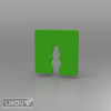 Vymedzovacia podložka pod soklové lišty, 4mm zelená
