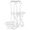 Autronic Stojan na kvety, kov, biely lak JF2238