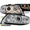 PREDNÉ SVETLÁ ANGEL EYES CHROM pre AUDI A6 05.97-06.01