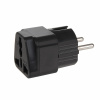 Cestovný adaptér (redukcia) UK/US-EU - čierny