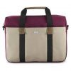 Brašna na notebook Hama Silvan, taška na notebook, pre 40-41 cm (15,6-16,2), recyklovaný polyester, béžová/bordová 222063