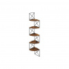 AUTRONIC Polička, mdf, hnedá, ABP-E1051 OLW