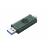 DataTraveler Duo G2/128GB/USB 3.2/USB-A + USB-C/Zelená