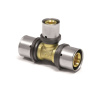 PipeTec Mosadzná lisovacia spojka T 32x3 / 26x3 / 32x3 mm TH