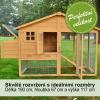 Drevený kurín BERLIN XXL, 1900x670x1170 mm