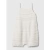 GAP Baby háčkovaný overal Biela 12-18M Biela Biela