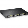 Zyxel GS2220-50HP-EU0101F sieťový prepínač Riadený L2 Gigabit Ethernet (10/100/1000) Podpora napájania cez Ethernet (PoE) Čierna (GS2220-50HP-EU0101F)