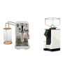 ECM Puristika PID, cream, olive + Eureka Mignon Perfetto, BL white