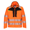 Portwest DX475 DX4 Hi-Vis Reflexná softshellová bunda oranžová/čierna L