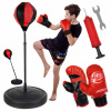 BOKSERSKÁ SÚPRAVA pre deti, Stojaca boxovacia hruška 70-104cm + Rukavice