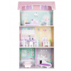 Domček pre bábiky ECOTOYS Trojposchodový domček pre bábiky jahodový (5903089065289)