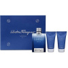 Salvatore Ferragamo Acqua Essenziale Blu, Edt 100ml + 50ml sprchovy gel + 50ml balzam po holeni pre mužov