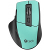 C-Tech Ergo WLM-05 bezdrôtová myš, 1600DPI, 6 tlačidiel, svetlo zelená WLM-05GR