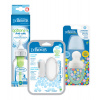 DR.BROWN'S Set fľaša plast 250 ml + Cumlík FreshFirst tyrkys + Prstová zubná kefka