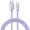 Baseus CAJY000405 Crystal Shine Series Datový Kabel USB - USB-C 100W 1,2m Purple 6932172602826