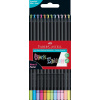 Faber-Castell Faber-Castell, 116410, Black Edition, Supersoft, sada pastelek s černým lakováním, neon/pastel, 12 ks