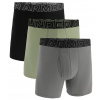 Under Armour Perf Tech Cotton 6in 3 Pack - Clay Green/Grove Green S