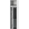 HANSGROHE XtraStoris Rock zapustená súprava na čistenie toalety s držiakom na toaletný papier, s dvierkami pre obklad, 145 x 595 x 140 mm, matná biela, 56062700