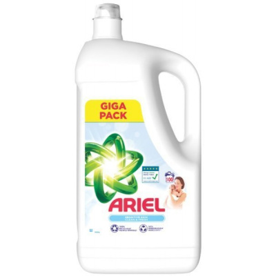 Ariel tekutý prací prostriedok Sensitive skin 5 l = 100 PD