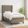 vidaXL Boxspring posteľ s matracom sivohnedý 100x200 cm látka - Šedohnedá - 167353-101699