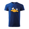 Sablio Tričko s potlačou DUCK FACE - modré 4XL